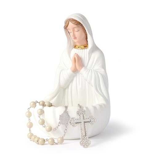 Estatua Virgen María Porta Rosario 6 pulgadas miniatura 1
