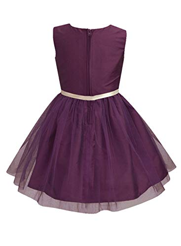 Image of A.T.U.N. (ALL THINGS UBER NICE) Girls Embroidered Sleeveless Knee Length Dress for Party and Special Occasions