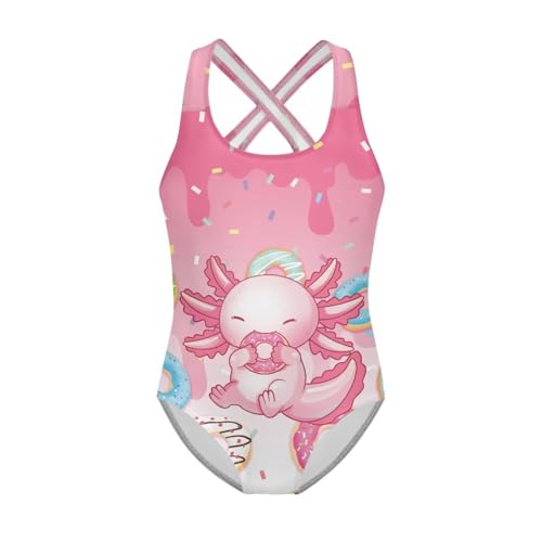 Image of Girls Swimsuit Criss Cross Back 1-Piece Summer Beach Swiwmear