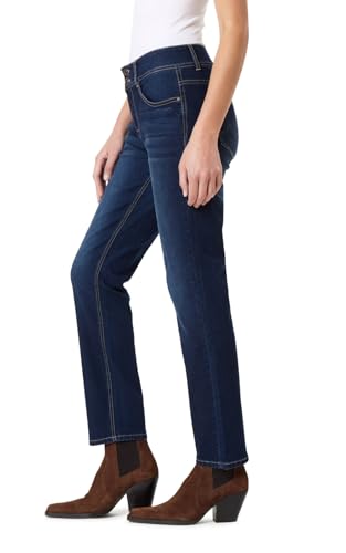Angels Forever Young Women's Curvy Straight Mid-Rise Jeans3
