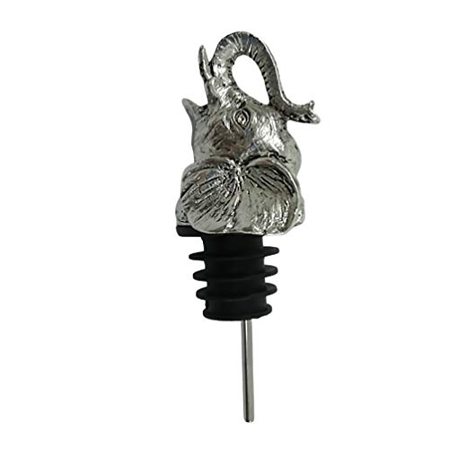 Hemoton Vintage Metal Garrafa de Vinho Garrafa de Champanhe Rolha de Elefante Cabeça Formato de Vinh