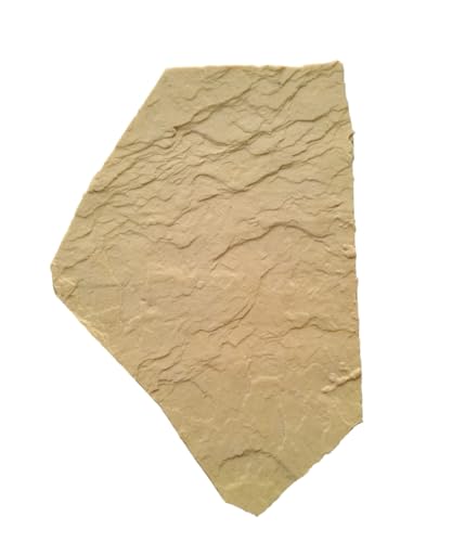 Mortero impreso y cemento vertical con molde de piedra laja cantera de 46x31cm reutilizable 3