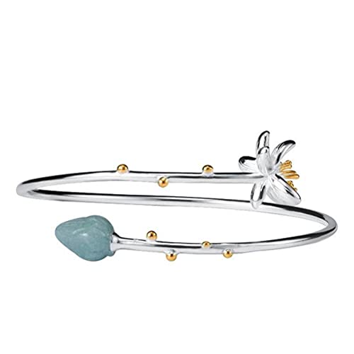 Bracelet jade femme argent 925 : bijou élégant et délicat de style lady