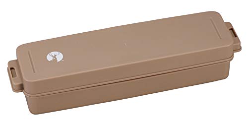 Captain Stag UW-2029 Cutlery Case, Cutlery Storage, Made in Japan, Beige, W9.8 x D2.2 x H2.5 inches (250 x 55 x 63 mm)