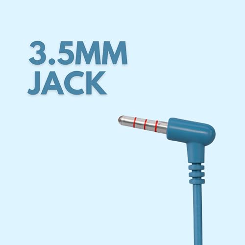 Image of Loud Pro Wired Earphone with Powerful HD Mic for Clear Sound, in-Line Volume Controller & Noise Cancellation Compatible with only 3.5mm Jacks in Mobiles- Blue