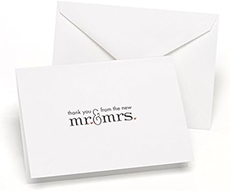 Hortense B. Hewitt Love and Wedding Thank You Note Cards, 4.8" x 3.3" (Folded Size) image 3