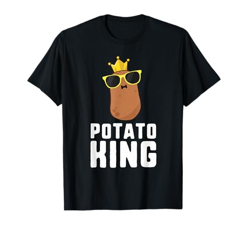 Potato King Shirt Potato Shirts for Men Kids Boys Nerd T-Shirt