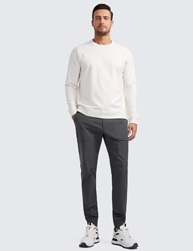 CRZ YOGA Calça jogger de golfe confortável para homens 76 cm, secagem rápida, leve, elástica, para t