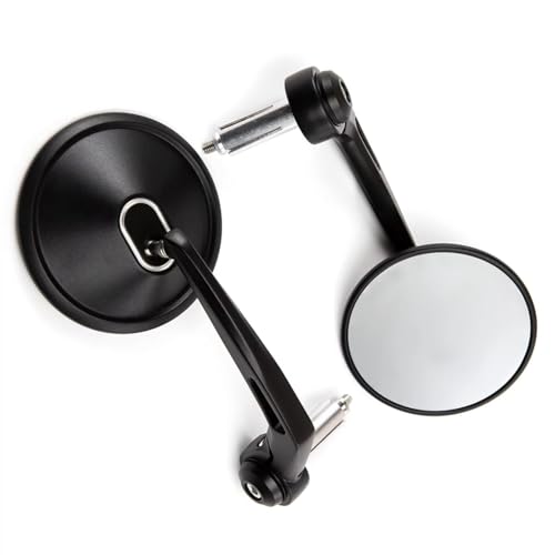 Espejos de moto universales con visión ampliada antirreflejos para manillar 22mm