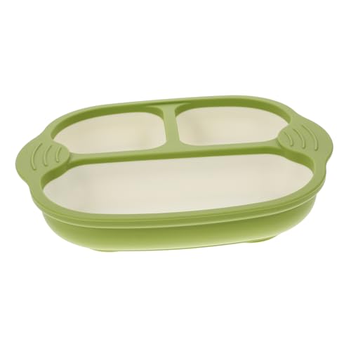 FELTECHELECTR Toddler Plates Divided Eating Dish Suction Boys and Girls Plate Set for Baby Feeding