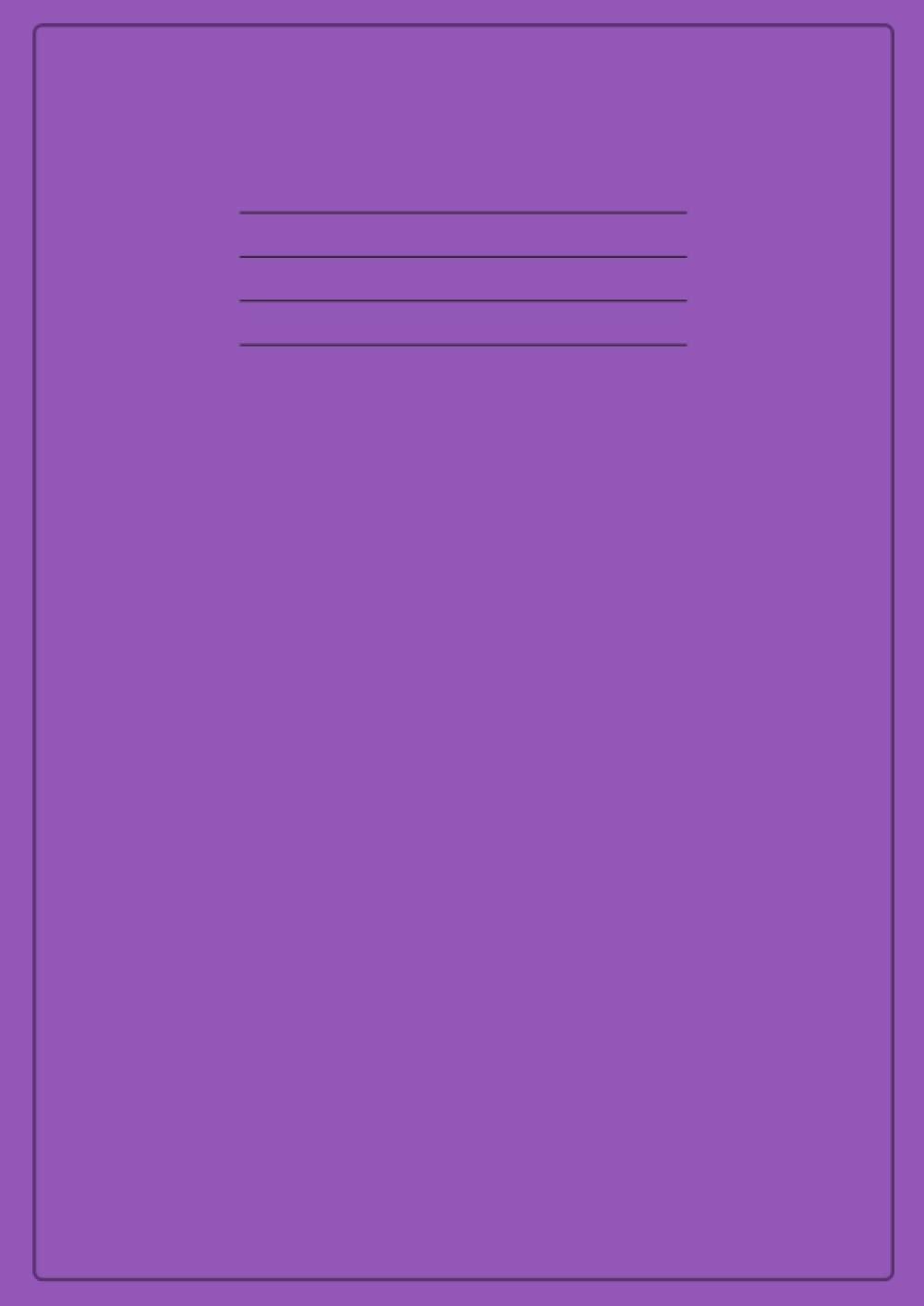 Half Plain Half Lined Exercise Book A4: Top Half Blank, Bottom Half 13mm Lined | 90gsm, 100 Page Half Page Wide Ruled Exercise Books | Half Blank Half ... for Children / Kids School Writing - Purple