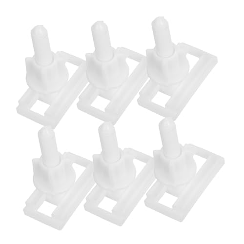 HOUDERCO 3 Pairs トイレボルト交換キット 強化プラスチック製ボルト ナット付き 取り付け簡単 ユニバーサル固定具 トイレ蓋用補修部品 家用浴