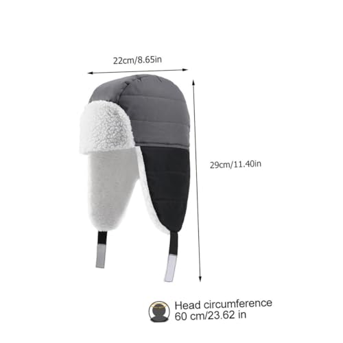 Winter Hats for Boys and Girls Fleece Design Circumference for Outdoor Activities Cozy and Warm Ear Cover for Boys and Girls Black2