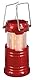 moses. Expedition Natur Lagerfeuerlampe | LED Campinglampe, Tragbare Laterne zum Campen, Wandern oder Zelten für Kinder | Mit Metallbügel zum Aufhängen, Rot