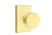 EMTEK Concealed Fastener Modern Rectangular Rosette Passage Set with Matching Finish Bern Knob - Choice of 6 Finishes - C5112BNUS3NL - Unlacquered Brass (US3NL)