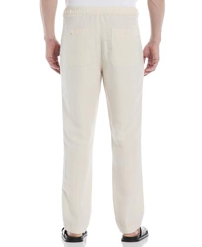 Cubavera Mens Linen-Blend Lightweight Pants with Drawstring (Size Small - 5X Big & Tall)2