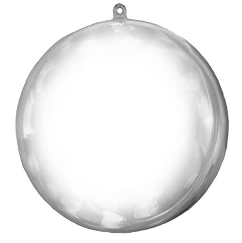 Clear Plastic Ball Fillable Ornament Favor 5.4