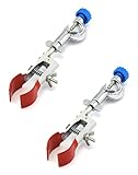 QWORK Lab Clamp, 2 Pack Die Cast Alloy Beaker/Flask Holder, Holds Objects up to 2.3' [60mm], Universal for...
