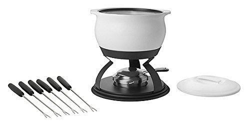 Trudeau 3 in 1 fire Proof 2.3 quart Fondue set
