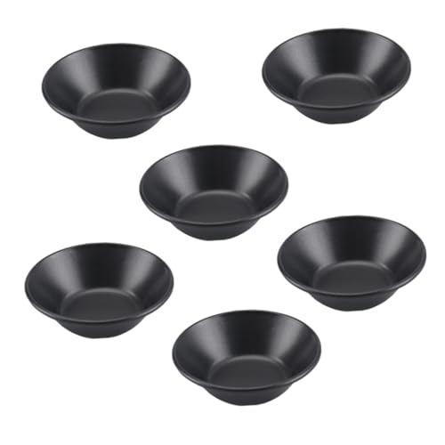 CRILSTYLEO 6個 エッグタルト型 属製ベーキングカップ 耐熱均一加熱 多用途プリンゼリー型 家用レストラン向けお菓子作りツール