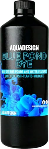 AquaDesign Blue Liquid Pond Dye 500ML For Ponds And Water Features TREATS 20 000L