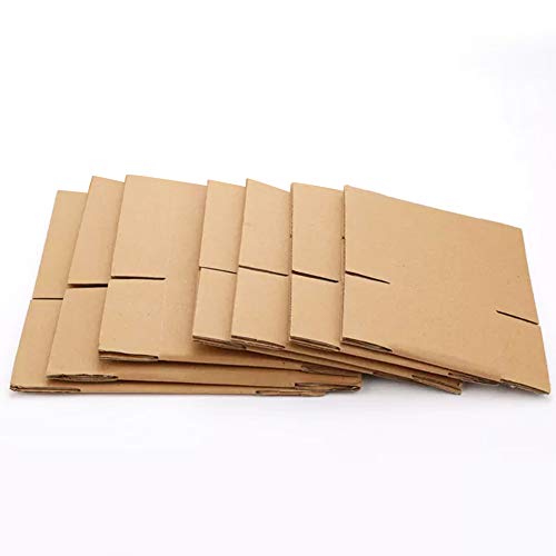 Image of Schliersee 6x4x4 Shipping Boxes Set of 25, Brown Kraft Corrugated Cardboard Small Boxes Mailers for Packaging