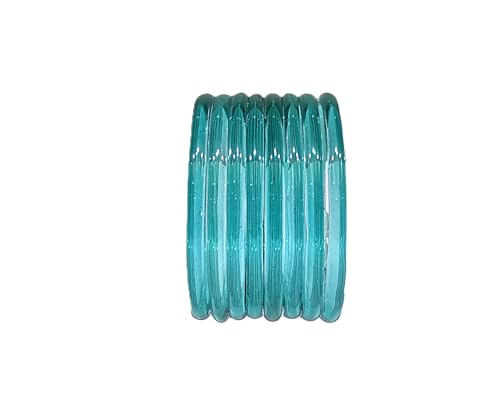 Image of Colorful Jelly Bangles Set of 8 - Transparent Candy Color Stackable Bracelets, Lightweight Fashion Accessories for Women & Girls