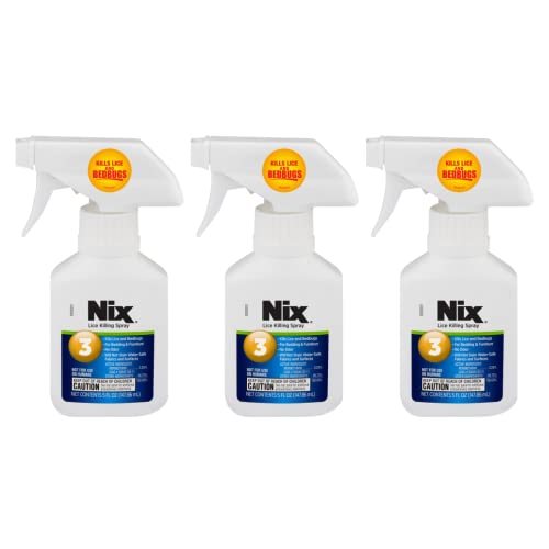 Nix Lice & Bed Bug Killing Spray for Home Bedding & Furniture 5 fl oz. (Pack of 3)