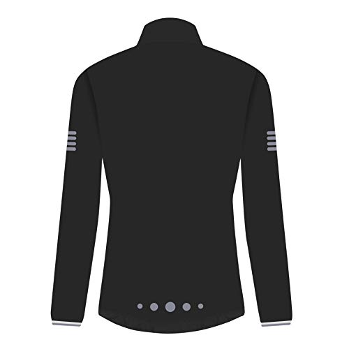 Proviz Men's and Women's Reflective Lightweight Unisex Windproof Cycling Jacket Hi Visibility Coat, Black, Small - Image 3
