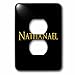 3dRose Nathanael common boy baby name in America. Yellow on... - Light Switch Covers (lsp-376392-6)