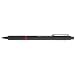 rOtring Rapid PRO Retractable Ballpoint Technical Drawing Pen, Medium Point, Matte Black, Blue Ink (1904292)