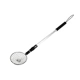 BESTonZON 伸縮式氷釣りスクープ ポータブルスキマー スチールワイヤーヘッド 軽量調節可能ロッド付き 冬釣りタックル ランダ ランダムカラー