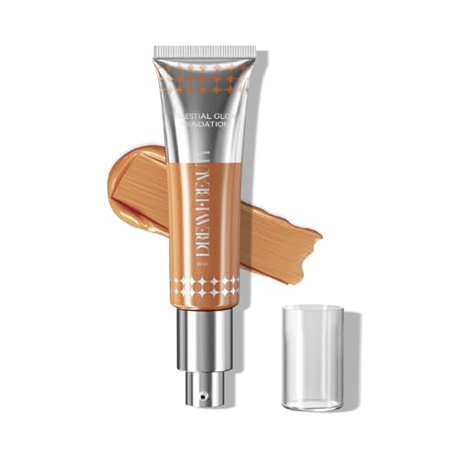 Image of Dream Beauty Celestial Glow Foundation | Unnoticeable Lightweight Foundation with Universal Shade Adaptability | Everyday, Skin-Like Finish | 12H Wear | Breathable Formula | 30ml (Neutral Deep)