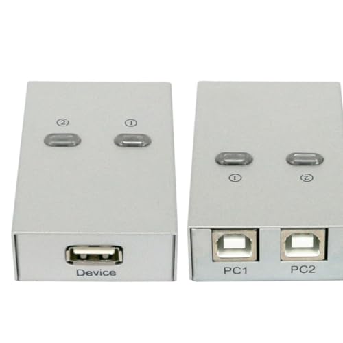 Compartidor de impresora USB automático con dos puertos y conmutación rápida 6
