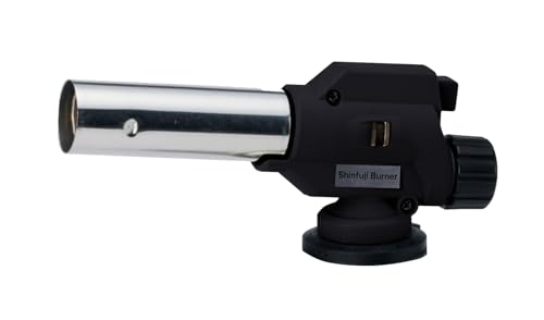 [Exclusivo Amazon.co.jp] Quemador Shinfuji, fabricado en Japón, soplete eléctrico, quemador de gas, se puede utilizar invertido para asar, soldar, potencia de calefacción ajustable, diámetro del fuego