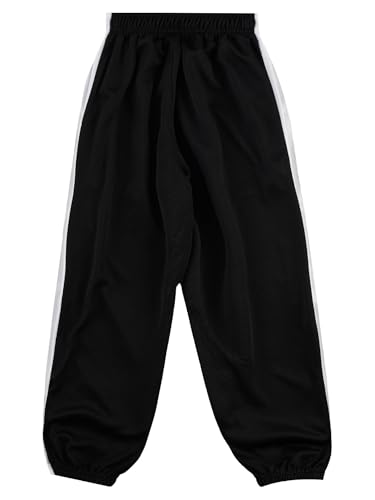 Kids Boys Side Split Press Button Pants Sweatpants Sport Basketball School Trousers with Pockets Jogging Pants2