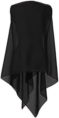 Verabeauty Women Soft Black Chiffon Scarf Evening Shawls and Wraps