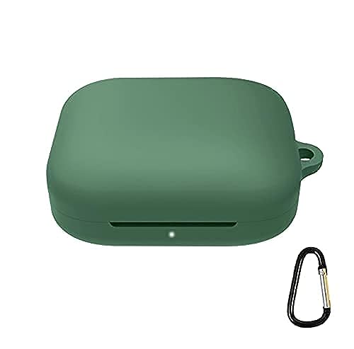 Image of Pouch for OnePlus Buds Pro Protective Soft Silicone Dust-Proof Shockproof Case Cover with Hook (Cover Only) (Green)