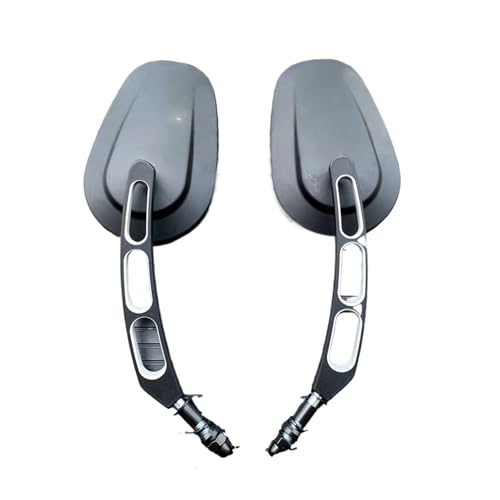 Espejos de manillar de calavera de 8mm para Harley Touring Road King y Sportster 883