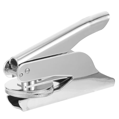 NUOBESTY Portable Handheld Seal Embosser Embossing Tool for Stamp Making Wedding Invitations and Custom Sealing Accessories