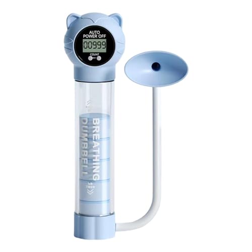 Mancuernas para entrenamiento de respiración | Máquina de entrenamiento con carga de peso | Entrenador de respiración digital | para hombres mujeres capacidad pulmonar fortalecer la grasa abdominal