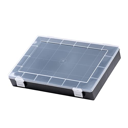 hünersdorff Caja clasificadora estable (PP-Classic) con división fija (24 compartimentos), caja clasificadora: 225 x 335 x 55 mm, fabricado en Alemania.