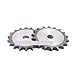 10-25 Teeth Process Hole 06B Chain Drive Flat Sprocket Roller Gear Pitch 9.525mm A3 Steel Industrial Wheel 1Pcs(24 Teeth (OD 76mm))