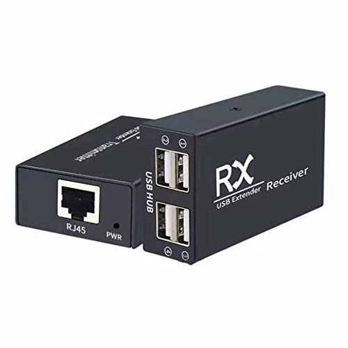 Extensor USB para oficinas con concentrador de 4 puertos sobre RJ45 7