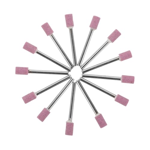 Zerodeko Rotary Tool Accessories Sanding Kit 50pcs 6mm Sanding Drill Bit Grinding Stone for Drill