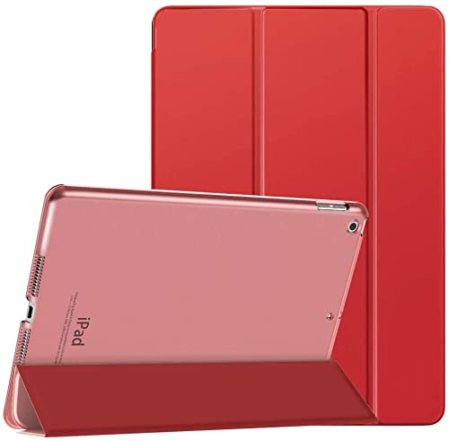 Smart Magnetic Stand Case for iPad Mini 1, iPad Mini 2 and iPad Mini 3 Auto Sleep Wake Function Stand Case (Red)