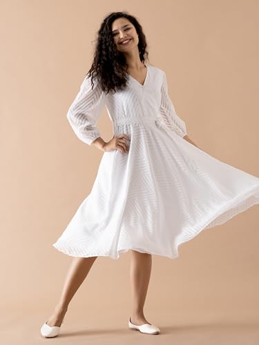 Image of AASK Women Fancy Plain & Solid Designer Dress for Women
