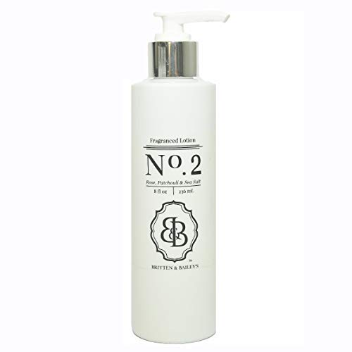 Rose, Patchouli, Sea Salt Lotion | Fragrance No. 2 | 8 oz | Natural | Britten & Bailey's