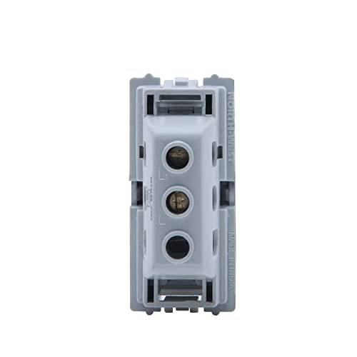 Image of Wipro Northwest Nowa 6A Bell Push, Silver Grey (pack of 10)