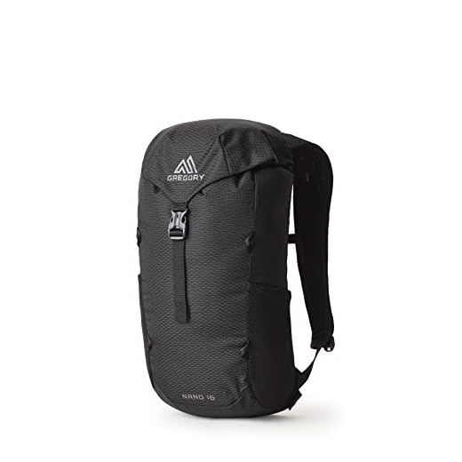 Gregory Mountain Products Nano 16 Everyday Outdoor Backpack, obsidian black, one size